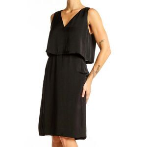 MADEWELL | black luminous overlay cocktail dress 0